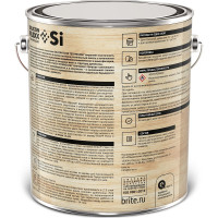 Декоративное покрытие по дереву BRITE FLEXX экстерьерное беленый дуб, ведро 2,7 л 212454