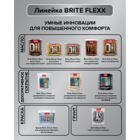 Декоративное покрытие по дереву BRITE FLEXX интерьерное бесцветное, ведро 9 кг О04810