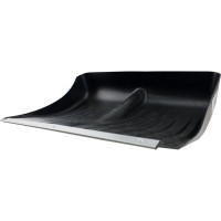 Снеговая лопата из морозостойкого пластика с оцинкованной планкой ON 495х400 мм, 32 мм, черная 24-01-018