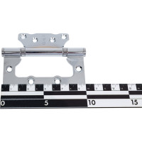 Накладная петля без врезки Стандарт 2BB CP (100х75х2.5 мм; хром; 1 шт) 7106