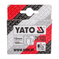 Скобы YATO 10 мм, 0.7х11.3 мм, 1000 шт. YT-7053