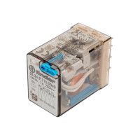 Промежуточное реле Finder 4 перекидных контакта 7А, = 110В DC, 553491100040