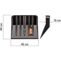Лопата для уборки снега AMIGO поликарбонат 78011