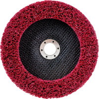 Диск зачистной Clean Strip Red 178х22 мм с фибровой оправкой BlackFox 12585