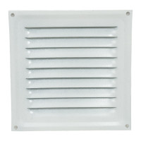 Решетка вентиляционная 100х100 мм белая Трибатрон 87516