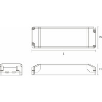 Блок питания AcTEC 12В, 100Вт, IP20, 2.7…8.3A, димм., Triac, 210x67x34мм DIM12-100