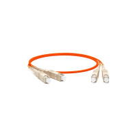 Патч-корд Hyperline FC-D2-50-SC/PR-SC/PR-H-1M-LSZH-OR волоконно-оптический (шнур) MM 50/125 239441