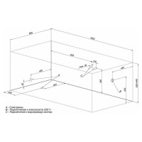 Акриловая ванна на каркасе Aquanet Grenada 180х90 00205493