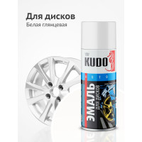 Эмаль для дисков KUDO белая KU-5208