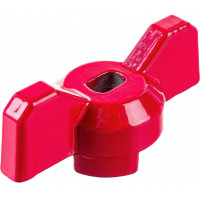 Рукоятка для шарового крана PROFACTOR PF STANDARD бабочка, красный/синий 1/2" - 3/4" PF FBV 1520WH