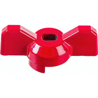 Рукоятка для шарового крана PROFACTOR PF STANDARD бабочка, красный/синий 1/2" - 3/4" PF FBV 1520WH
