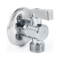 Угловой шаровой кран PROFACTOR PF CHROME ручка флажок, н/н 1/2 дюйма х 1/2 дюйма PF BAV 354