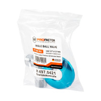 Угловой шаровой кран PROFACTOR PF CHROME ручка флажок, н/н 1/2 дюйма х 1/2 дюйма PF BAV 354