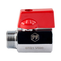 Шаровой кран PROFACTOR PF CHROME MINI для бытовой техники в/н 3/8 PF BMV 352.10