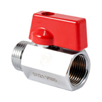 Шаровой кран PROFACTOR PF CHROME MINI для бытовой техники в/н 3/8 PF BMV 352.10