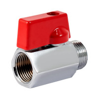 Шаровой кран PROFACTOR PF CHROME MINI для бытовой техники в/н 3/8 PF BMV 352.10