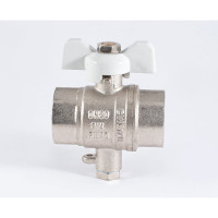 Шаровой кран PROFACTOR PF STANDARD с отводом М10 под датчик температуры, в/в 3/4 дюйма PF FBV 301M10