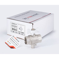 Шаровой кран PROFACTOR PF STANDARD с отводом М10 под датчик температуры, в/в 3/4 дюйма PF FBV 301M10
