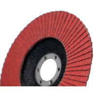 Круг лепестковый торцевой (125х22.23 мм; керамика; P80) ОАО Волжский абразивный завод Н0156036 УП-00291105