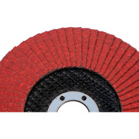 Круг лепестковый торцевой (125х22.23 мм; керамика; P80) ОАО Волжский абразивный завод Н0156036 УП-00291105