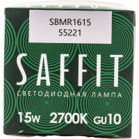 Светодиодная лампа SAFFIT SBMR1615 MR16 GU10 15W 2700K 55221