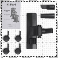Пылесос для сухой и влажной уборки BORT BSS-1525 BLACK 93412604