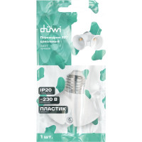 Переходник duwi Е27-2хЕ27 ПВХ белый 24640 4
