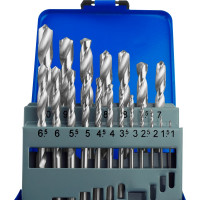 Набор сверл по металлу HSS 19 шт, 1-10 мм Vertextools 0987-19