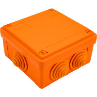 Ответвительная коробка DKC FS 100х100х50мм 4р 450В 6А 4кв.мм с кабельными вводами, пластик FSB11404