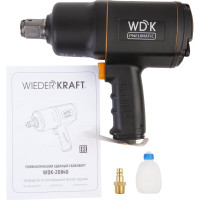 Пневматический ударный гайковерт WIEDERKRAFT квадрат 1", 6000 об/мин, 1950 Нм WDK-20840