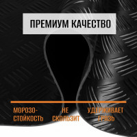 Резиновое рулонное покрытие ComeForte Шашки 1,5х10 м Checker Rubber СС002787