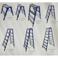 Двухсторонняя стремянка LWI 8S 8 ступеней LWI88S