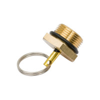 Клапан слива конденсата (10 шт; 22 мм) латунь с резиновым кольцом Дали-Авто DA-00903