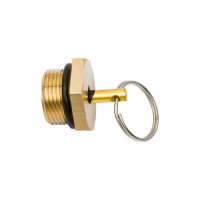 Клапан слива конденсата (10 шт; 22 мм) латунь с резиновым кольцом Дали-Авто DA-00903