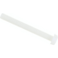 Винт с цилиндрической головкой со шлицем DINFIX DIN 84, полиамид (пластик), M6x50, 10 шт. 00-00001507