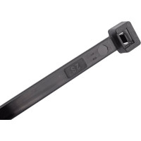 Стяжки черного цвета SapiSelco 7.5х240 мм, полиамид 6.6, уп. 100 шт. SEL.3.431R