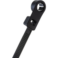 Нейлоновая кабельная хомут-стяжка под винт duwi 200x4,3 мм, черная, упаковка 10 шт. 30299 5