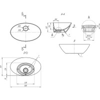 Накладной умывальник Dreja ТРИУМФ 641266