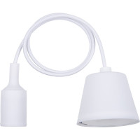 Пластиковый патрон TDM Е27 с подвесом 1 м, белый SQ0335-0061