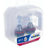 Автолампа H11 55 PGJ19-2+150 RANGE POWER 2шт 12V 1/10 Narva 481012100