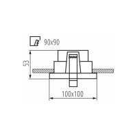 Точечный поворотный светильник KANLUX REUL DTL W/B/ 33661
