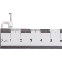 Пластиковая плоская скоба Volsten 6 мм 50 шт.V02-6W-2-06-050 9558