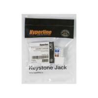 Вставка Keystone Hyperline KJ9-8P8C-C6-90-WH Jack RJ-45(8P8C), категория 6, белая 432594