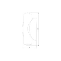 Настенный светодиодный светильник Elektrostandard 40109 LED Steel LED белый/сталь a055628