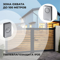 Электрический звонок Elektrostandard DBQ27M WL 38M IP20 бытовой дверной Серебро Чёрный a055697