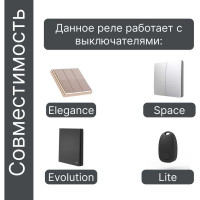 Умное реле GRITT 6 групп на Din-рейку EnCore 6.0WF 433 + WiFi работает с Алисой 32006