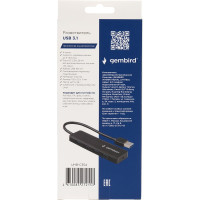Концентратор USB 3.0 Gembird, 4 порта, с доп питанием UHB-C354