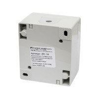 Клавишный однополюсный выключатель Aling-conel POWER IP44 10AX 250В открытой установки, серый 251.1A 117019