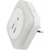 Светильник-ночник Uniel White Sensor 2хUSB DTL-321 UL-00007348