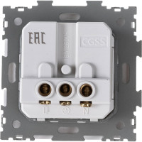 Электрическая розетка с заземлением CGSS 16А белая Практика PL-W160A-WCG